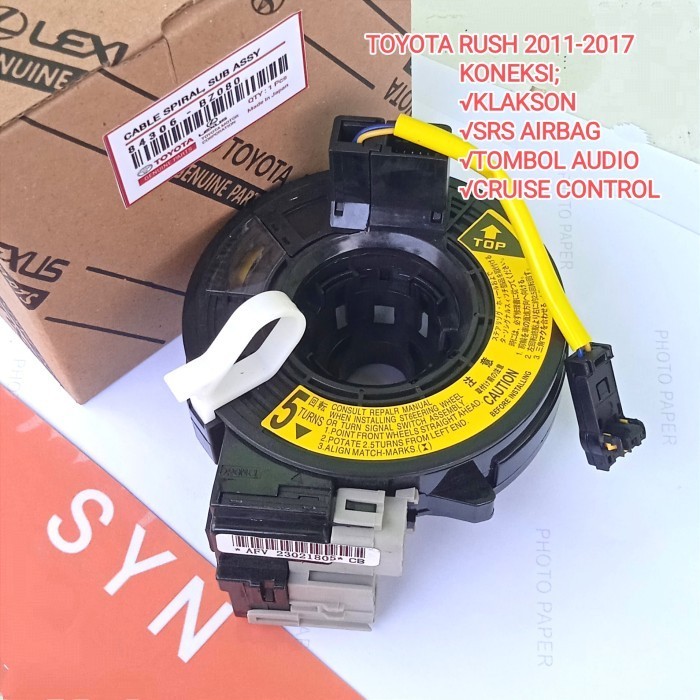 KABEL SPIRAL KLAKSON TOYOTA RUSH 2011 - 2017 FLEKSIBEL STIR RUSH