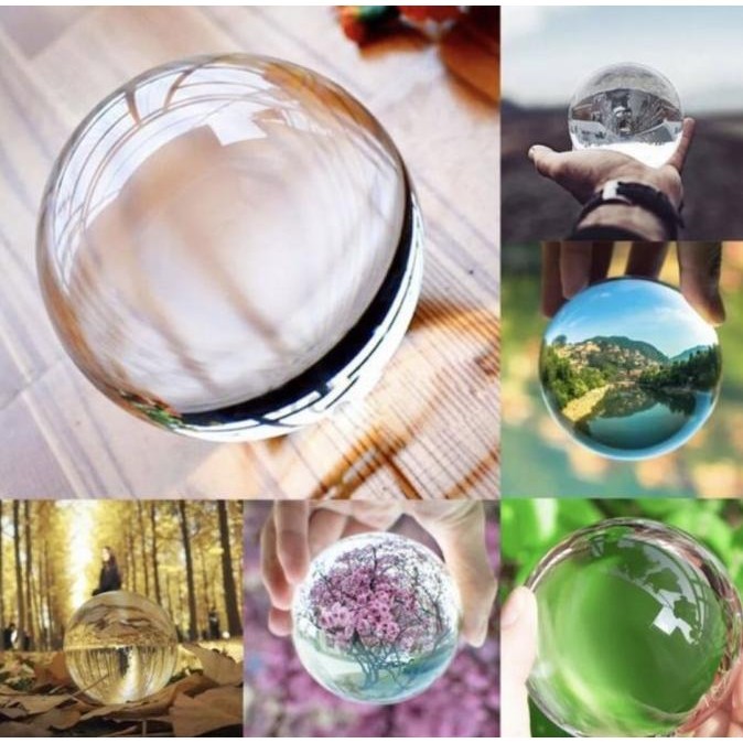 Lens Ball K9 Glass Crystal 100mm 10cm - Bola Kristal 100 mm 10 cm