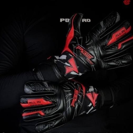 SARUNG TANGAN KIPER - PGS ALL IN SERIES BLACK RED PGSALLINSERIESBR24