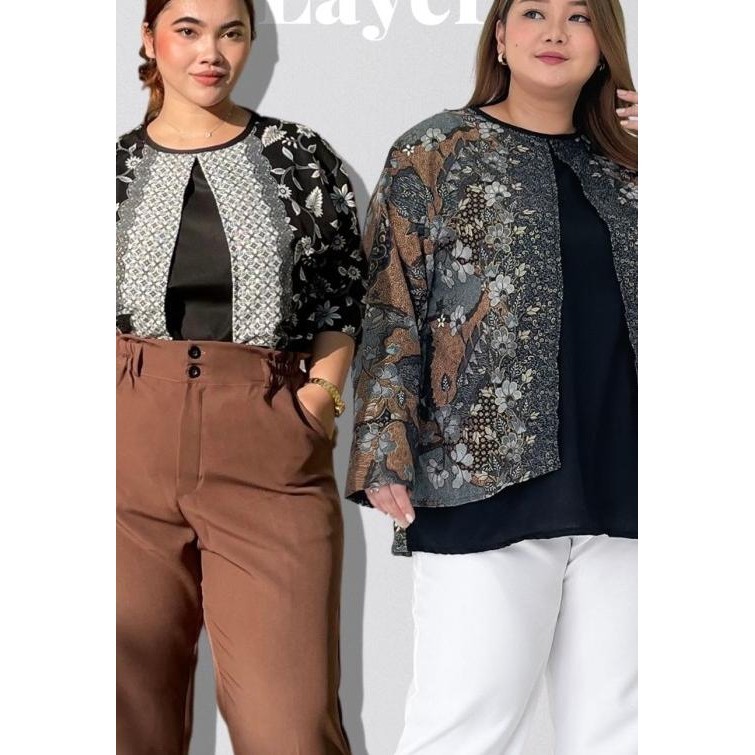 Atr Blouse Batik Jumbo Xxl 3Xl 5Xl 6Xl Blouse Batik Bigsize