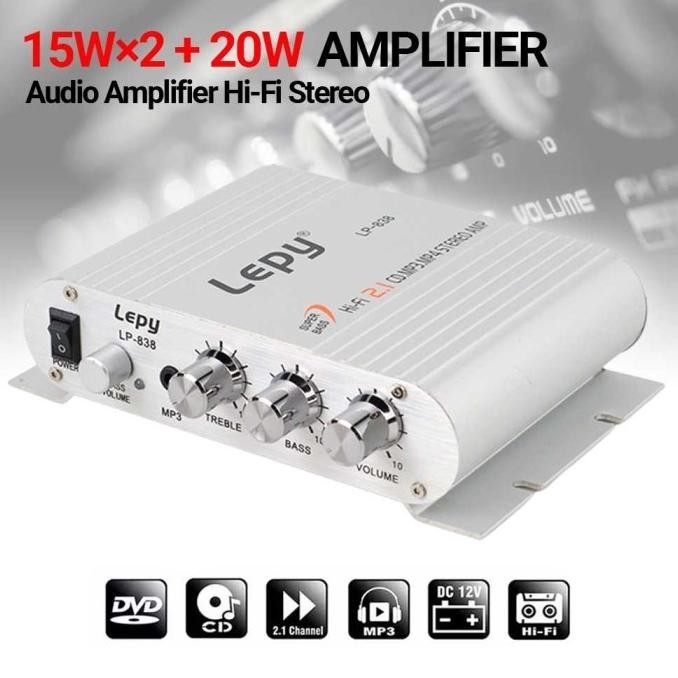 Kit Power Amplifier Hifi Mini 4 Channel Audio Stereo Bluetooth Karaoke