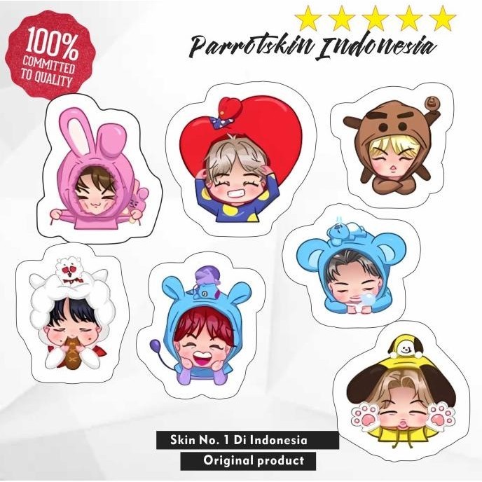 

Sticker Lucu Personil BT21 chibi