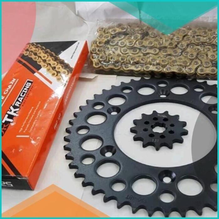 gear set gir set CRF 150L model se 520 crf 230 crf 250 rantai 520 8JVL