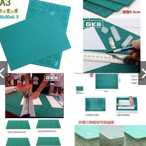 

Cutting Mat alas potong ukuran A3 alas potong kertas pen cutter PSM STORE