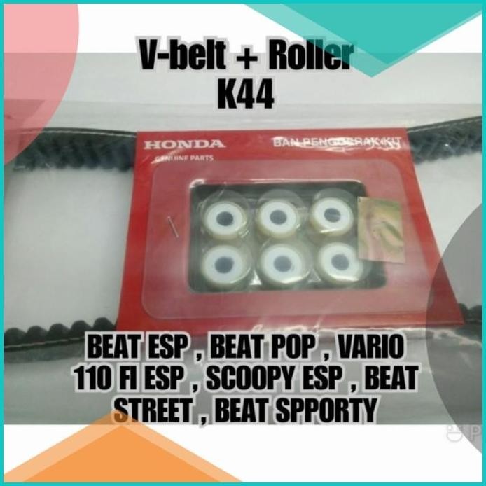 VBELT V BELT VANBELT BEAT F1 BEAT STREET ESP SET ROLLER ORI HONDA AHM