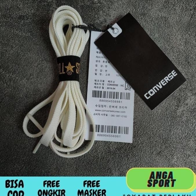 Ready Tali Sepatu Converse Flat Pipih Original / Tali Sepatu Sneakers