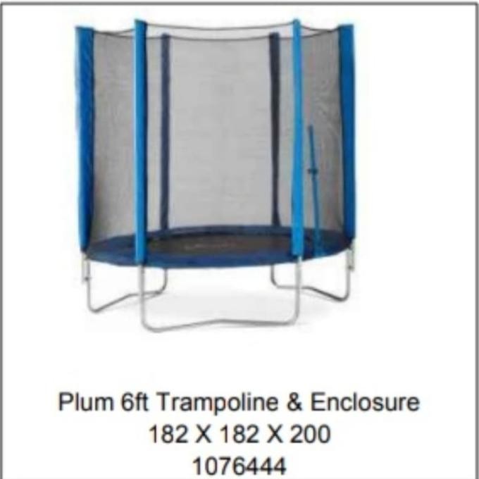 trampoline trampolin plum junior anak 6 ft ( dengan jaring )