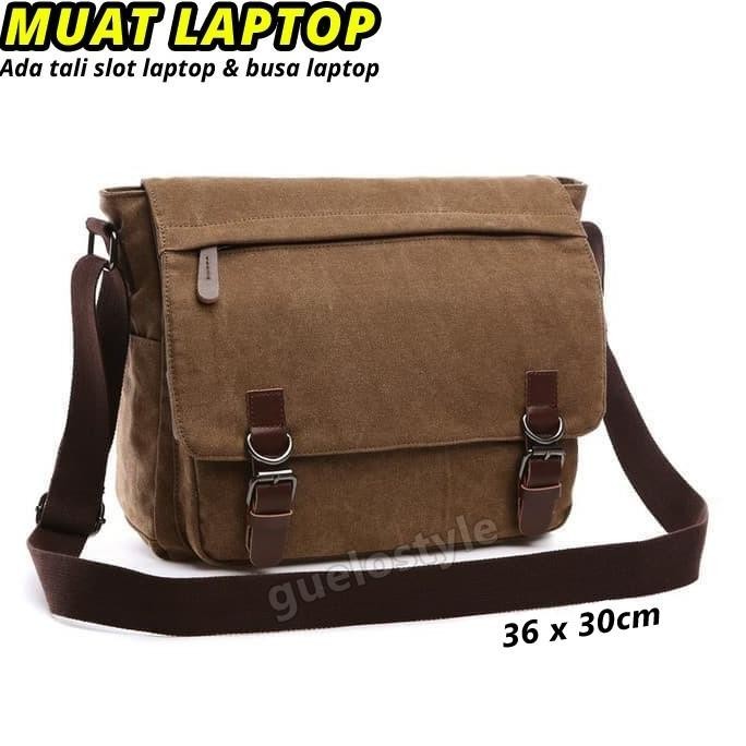 Tas Laptop Kerja Besar Pria Kulit GSSSNX