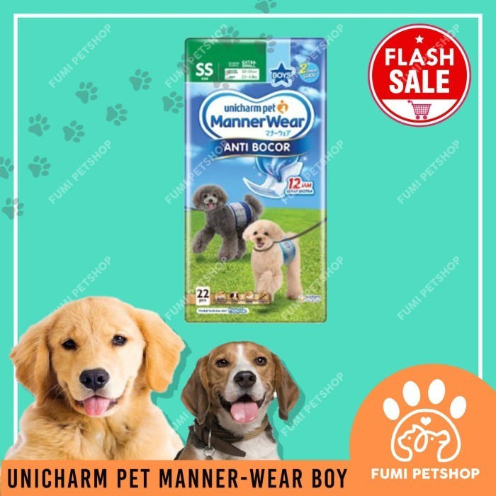 Unicharm Manner Wear Boy - Popok Anjing Jantan