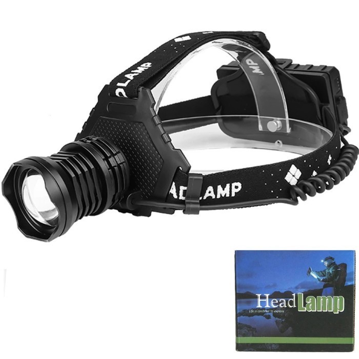 SENTER HEADLAMP LED XHP70 8000 LUMENS - 2064 - BLACK
