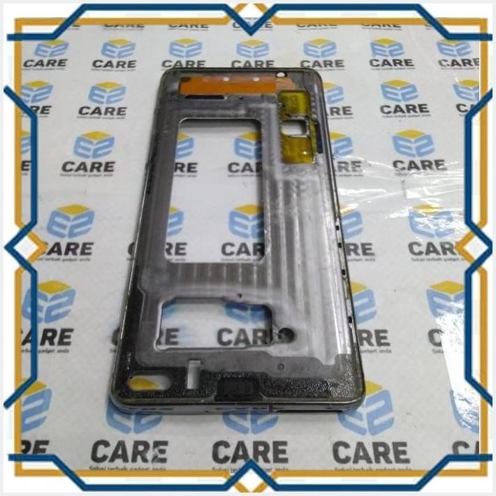 [ezs] frame lcd samsung s10+ plus g975f silver ori copotan