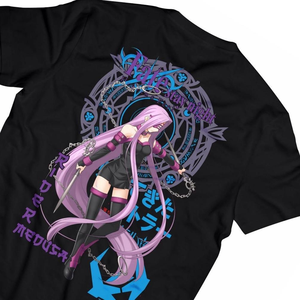 Terlaris Raider Medusa Fate Stay Night Fsn001# Baju Anime Jepang | T-Shirt Anime | Kaos Anime | Cott
