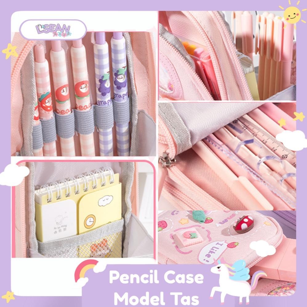 

TERLARIS PENCIL CASE HIASAN GLITTER KARAKTER 3D MODEL TAS LUCU KOREA KAPASITAS BESAR eH-23