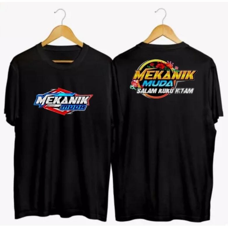 Promo Kaos Tshirt Mekanik Muda Mekanik Muda Baju Anak Dewasa Pria Wanita