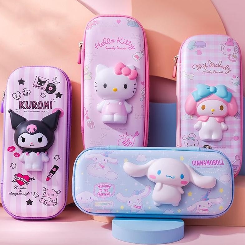 

Berkualitas CodSanrio Pu Large Capacity Pencil Case Kawaii Hello Kitty Cinnamoroll Melody School Pencils Bag Pouch Pen Case Supplies Stationery Fgk-45