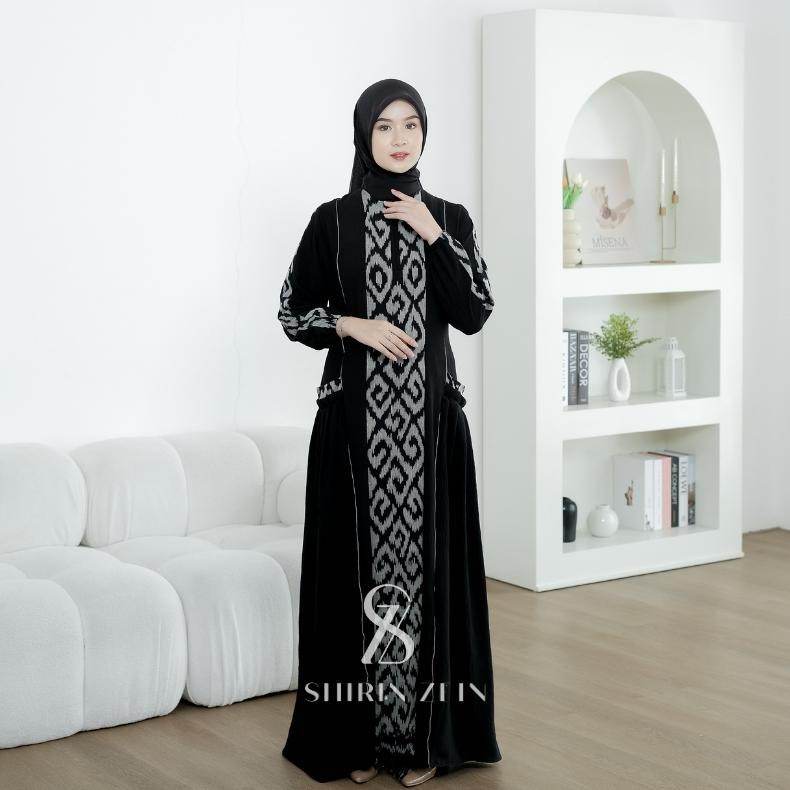 Gamis Wanita Remaja Kekinian Shirinzein Devina Etnik Size S3Xl Busui Frndly Lebaran