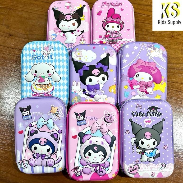 

ORIGINAL Tempat Pensil Kuromi Kotak Pensil Anak Perempuan Kuromi Hardcase 3D Timbul Gambar Unicorn Hello Kitty Kuromi Melody Cinamoroll Pencil Case Kuromi tuk-7