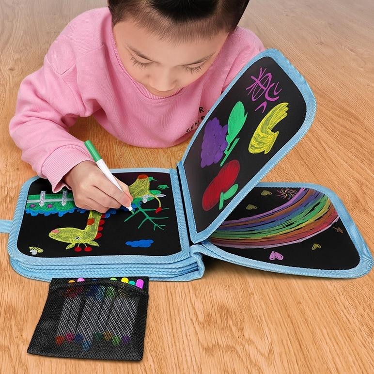 

Diskon Buku Gambar Portable Magic Book/ Black Book Portable/ Buku Gambar Ajaib Reusable Bisa Dihapus 8.8