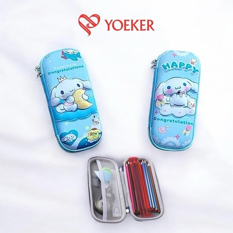 

Diskon (1 Pcs) Tempat Pensil Pencil Case Kotak Pensil Timbul 3D Fancy Anak Sanrio Unicorn Murah