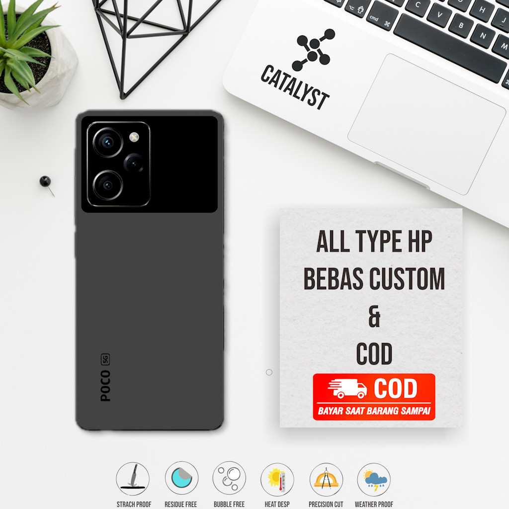 (Buy 1 Get 2) Garskin Skin Poco X5 Pro dual tone Motif 1V3 - Bisa custom - Sticker Case