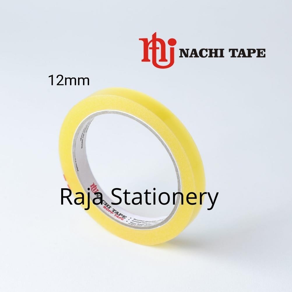 

Big Sale Nachi Stationery Tape 12Mm 24Mm Selotip Solatip Lakban Solasi Isolasi Nachi [1 Box] Hig Quality