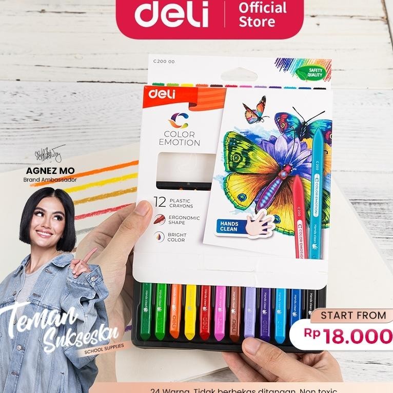 

Spesial Deli Krayon Sekolah 12/18/24 Warna Cerah Bentuk Segitiga Ergonomis Tidak Beracun Ec20010 8.8