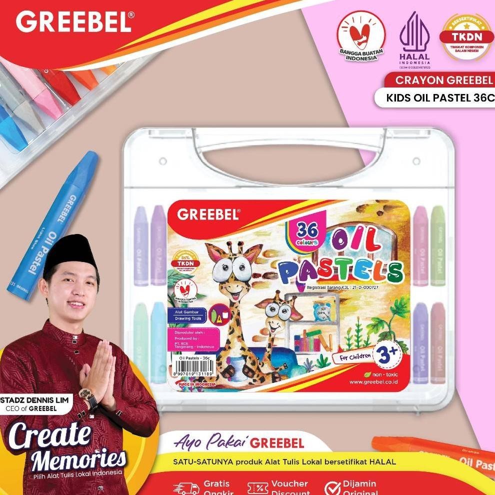 

Diskon Greebel Crayon Krayon Kids Oil Pastel 36 Warna (Kop 36C) / Crayon Greebel / Krayon 36 Warna / Non Toxic Hig Quality