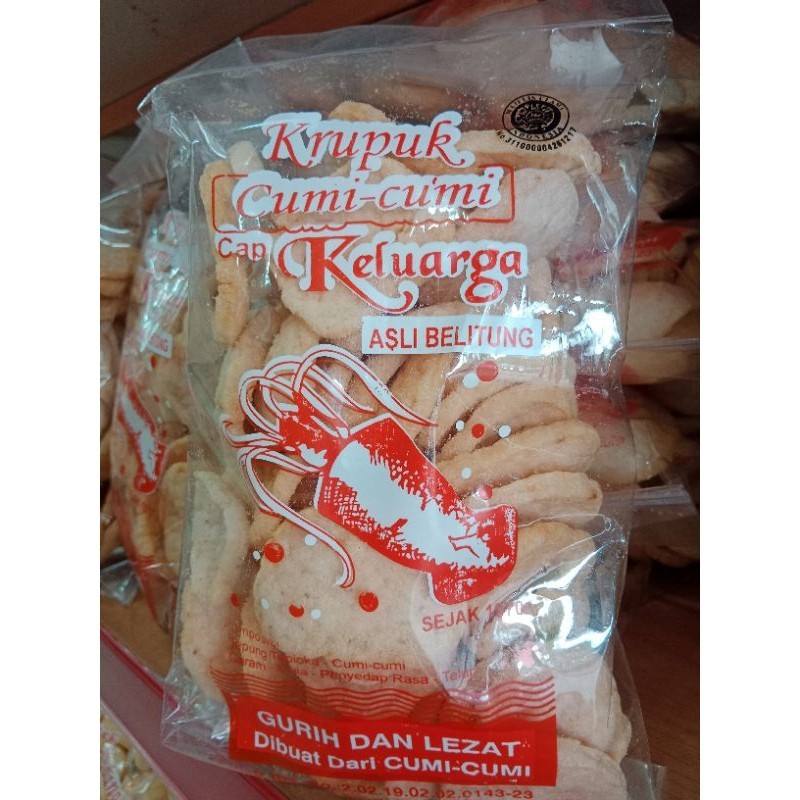 

KERUPUK KRUPUK CUMI SEDANG 100% ASLI BELITUNG ENAK CAP KELUARGA OK ASLI PALEMBANG