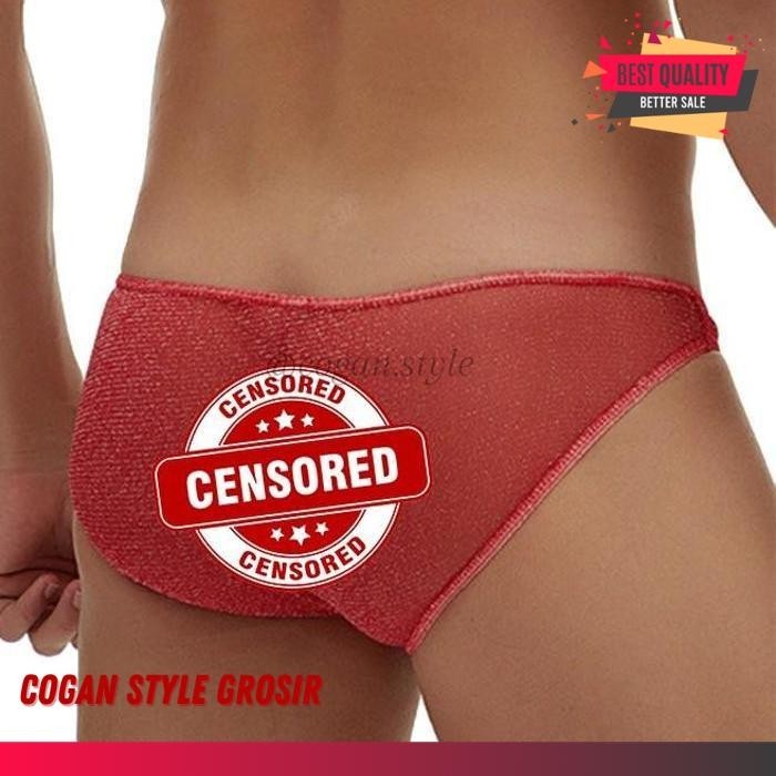 MEN BRIEF PRIA CELANA DALAM TRANSPARAN PRIA RED