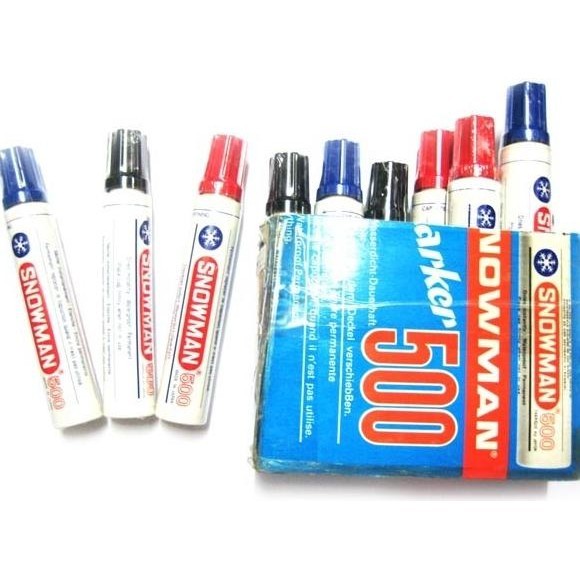 

Spidol Jumbo Besar Snowman 500 Permanent Marker ( Permanen )