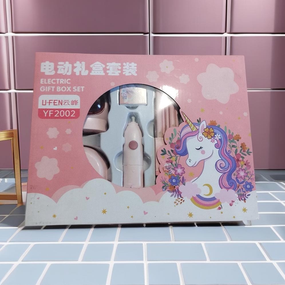 

Siap Kirim Electric Stationery Set / Set Alat Tulis Elektrik Rautan Penghapus Vacuum Pensil 11 In 1 Er-23