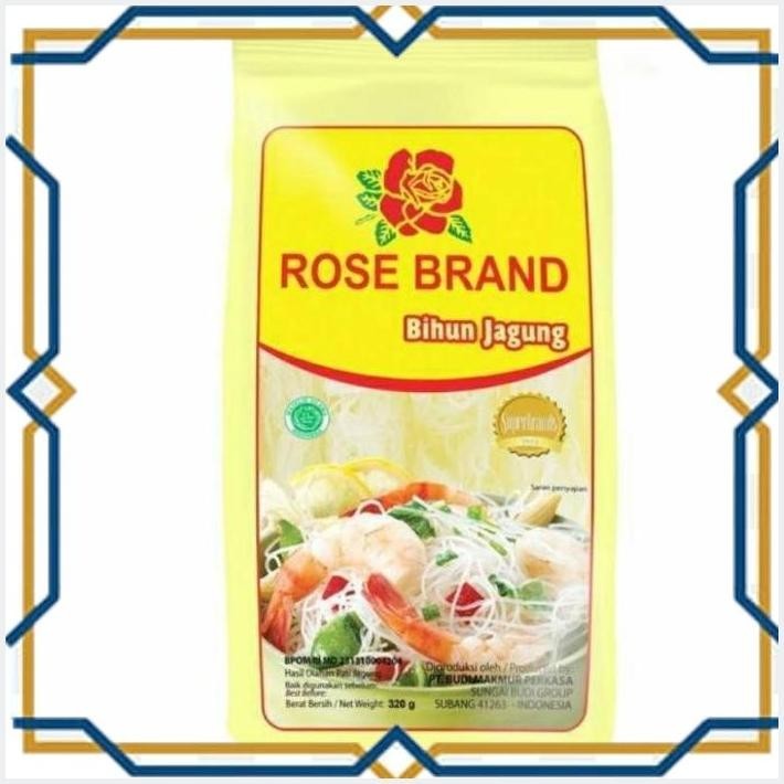 [IKK] ROSE BRAND BIHUN JAGUNG PUTIH 320 GR ROSEBRAND BIHUN LEMPENG HALAL