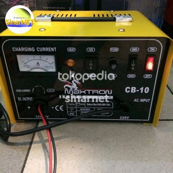Fast Charger Aki Lawren 12V Bisa Cas Aki 3Ah - 100Ah