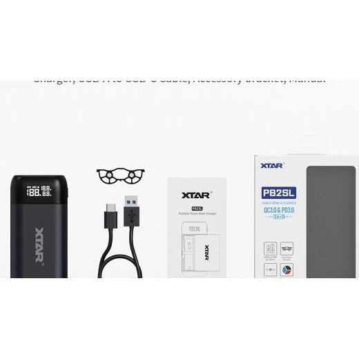 Xtar Pb2Sl Type-C Usb Power Bank Charger, Upgraded Version From Pb2S