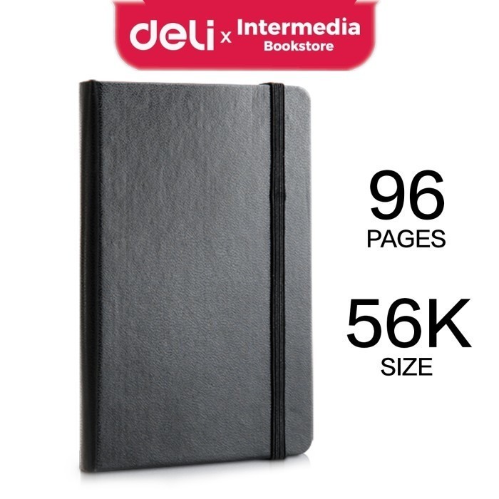 

Deli Notebook 3314 Buku Catatan 56K 96 Lembar Warna Hitam High Quality