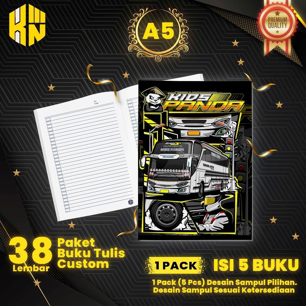

RHH-1823 KEN.IND - Buku Tulis Sekolah Custom Tema BUS Bergaris 38 Lembar 1 Pak Isi 5 Buku/ Buku Tulis Anime/ Buku Aesthetic/ Buku Catatan Berkualitas
