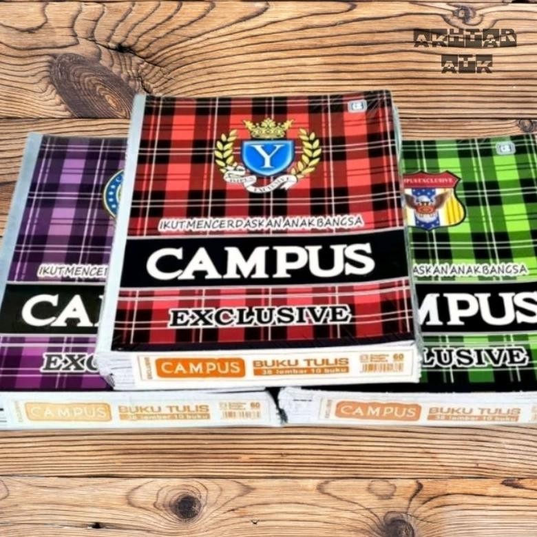 

New Buku Tulis Campus Exclutive 38 (Ukuran Kecil) Boxy jenius 42 (ukuran besar) Original