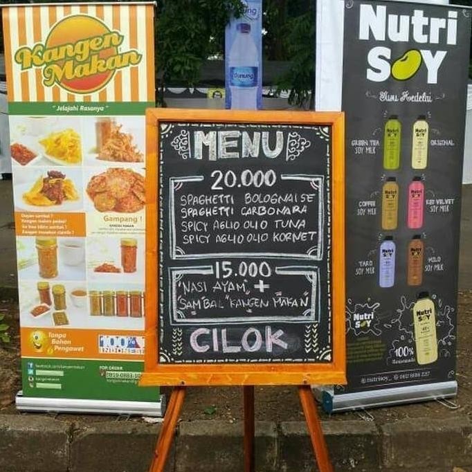 

Papan Tulis Kapur Menu Cafe Standing 60x90 Murah Prewed