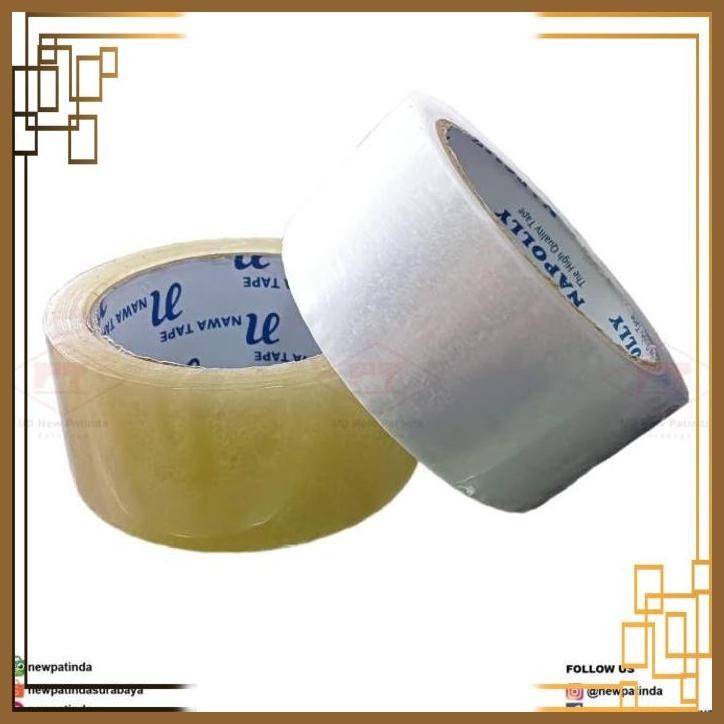 

[NPT] Isolasi / Lakban Bening Ukuran 2 Inch 90 Yard