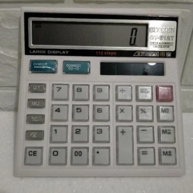 

KALKULATOR DESKTOP CITIZEN CT-512T / CALCULATOR 12 DIGIT CEK ULANG