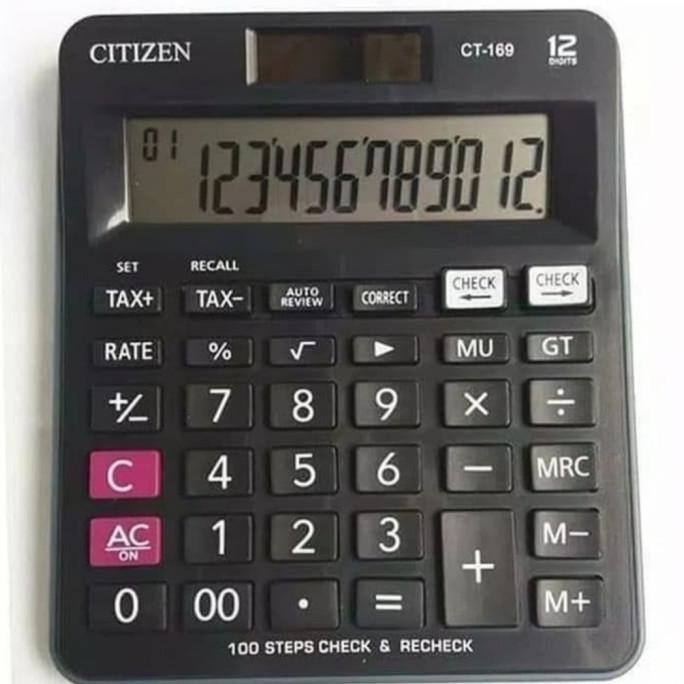 

CITIZEN CT169 CHECK & CORRECT CALCULATOR - Kalkulator Meja CT 169