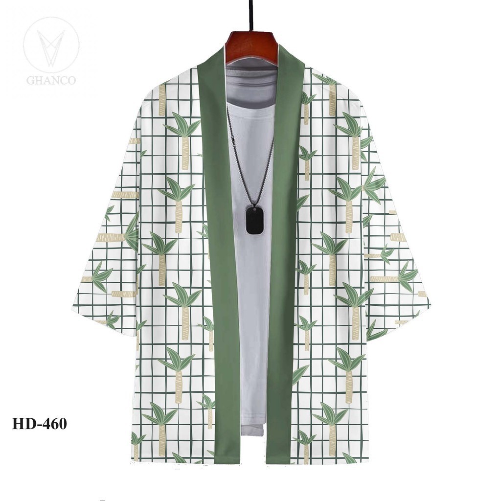 Outer Oversize Kimono Wanita Pria Outer Blazer Motif Korean Dan Jepang