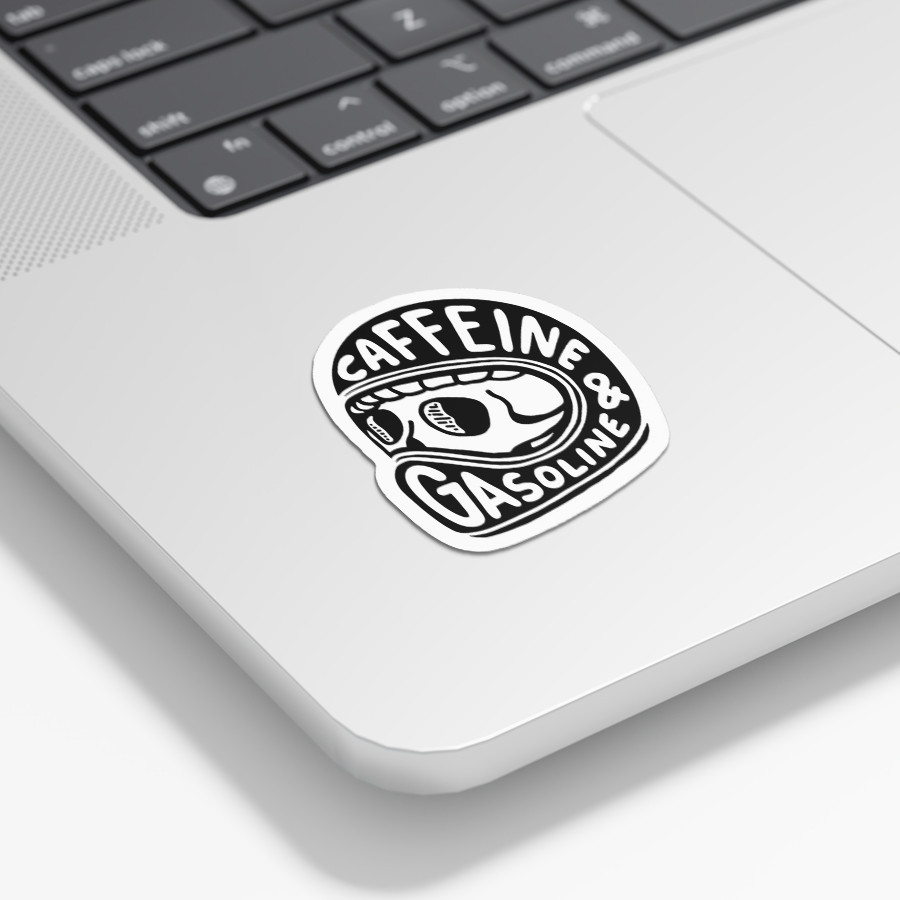 

Sticker Tempel "Caffeine & Gasoline