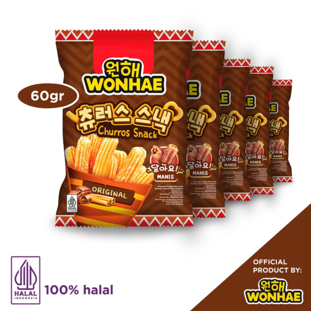 

Wonhae Churros Original 60gr x 5 pcs