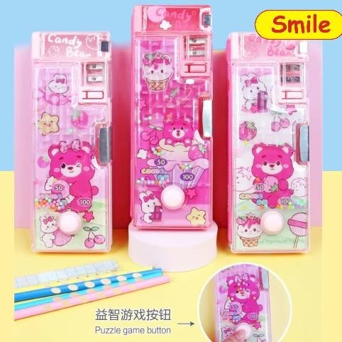 

Azq-16 Tempat Kotak Pensil Anak Sekolah Pencil Case Depan Transparant Game Water Ball Push Handheld Pencet Air Sanrio Kuromi Buruan Beli