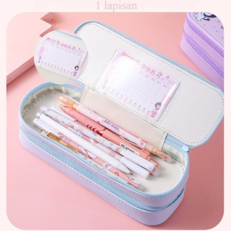 

My56 Ready StockKuromi Tas Pensil Kapasitas Besar Dua Lapis /Kotak Pensil Dekompresi Perempuan Lucu Lembut 3D Lucu Anak-Anak Siswa Sekolah Dasar Berkapasitas Besar Dengan Dekompresi Multi-Fungs Promo