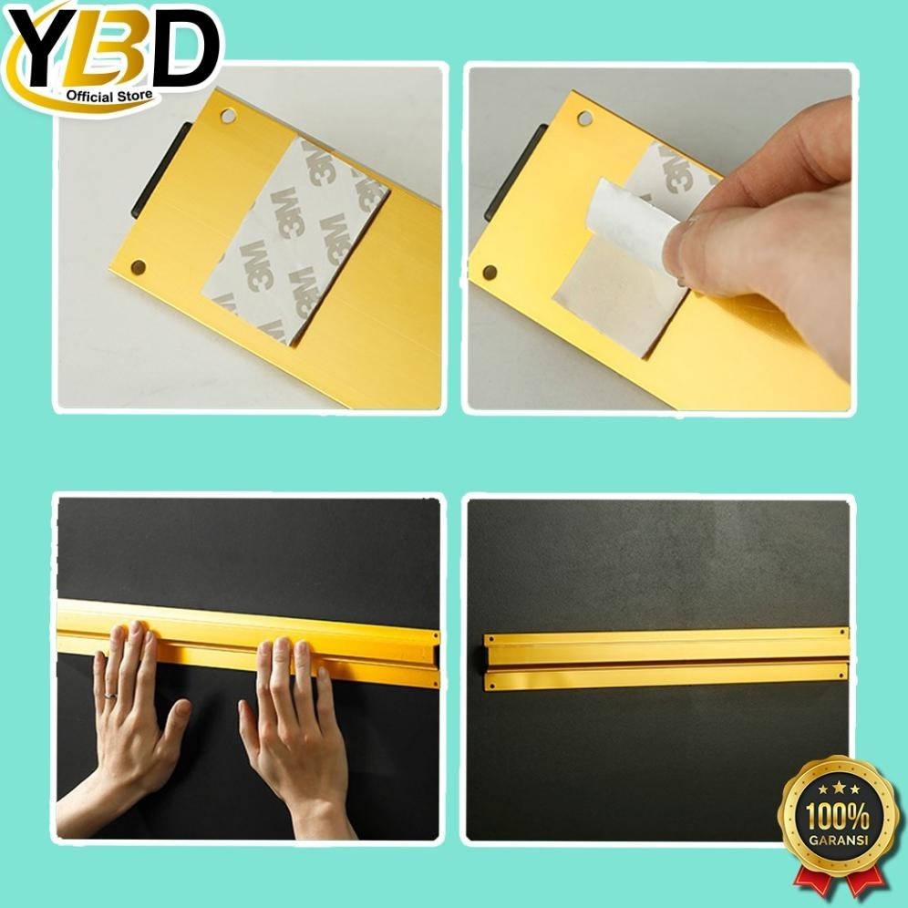 

TERLARIS Bill Holder/ Receipt Holder/ Capitan Nota Stainless 45x6 cm/60*6cm/90*6cm / Alat Takeaway dapur / Receipt Holder / Penjepit Kertas Bon Bill Tab Grabber Aluminum Bill Holder Restaurant Getra Cafe / bill holder restaurant aq-54