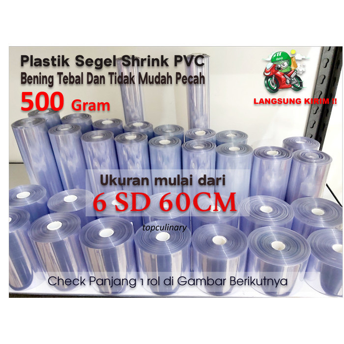 

HRG DISKON plastik shrink plastik segel 500gr bening tidak mudah sobek