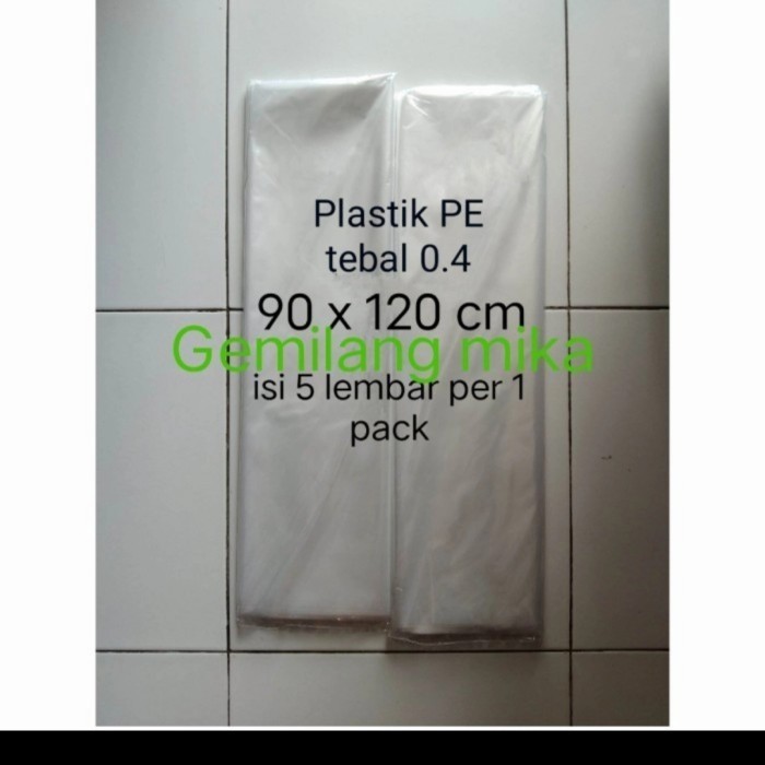 

DISKON plastik PE bening 90 x 120 cm ( isi lembar )