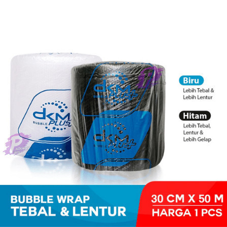 

PROMO PLASTIK BUBBLE BUBLE WRAP DKM+ MURAH HITAM BENING TEBAL (30CM X 50M)